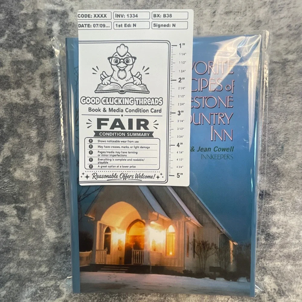 Favorite Recipes of Whitestone Country Inn Paul & Jean Cowell Cookbook TN
